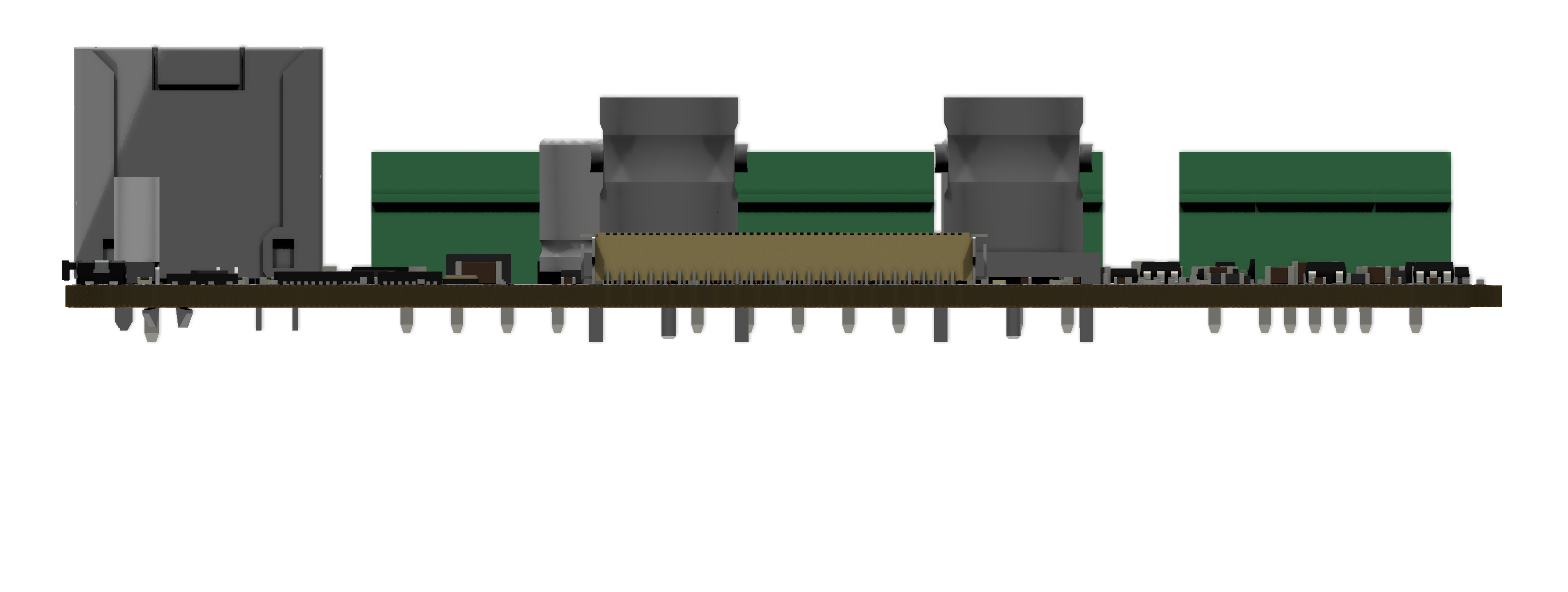 Front elevation, for connector heights
