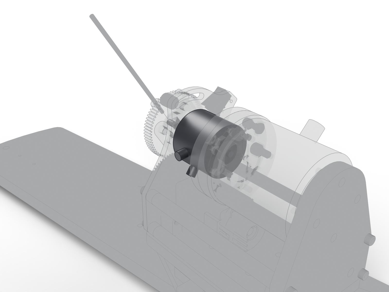 Magnetic particle brake, the rest of the station ghosted