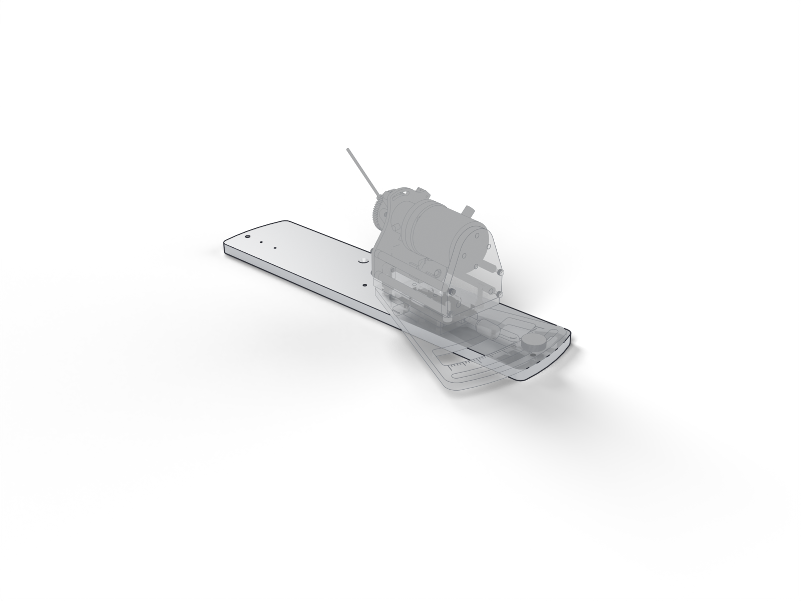Dual base plate, the rest of the station ghosted