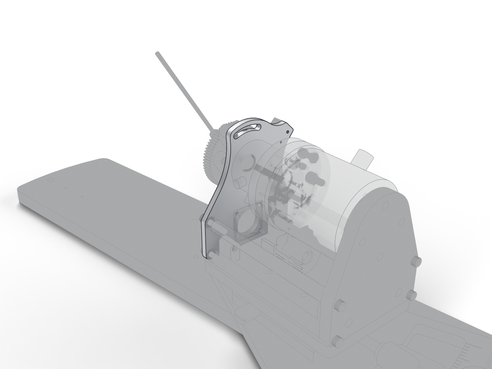 Motor mount plate, the rest of the station ghosted