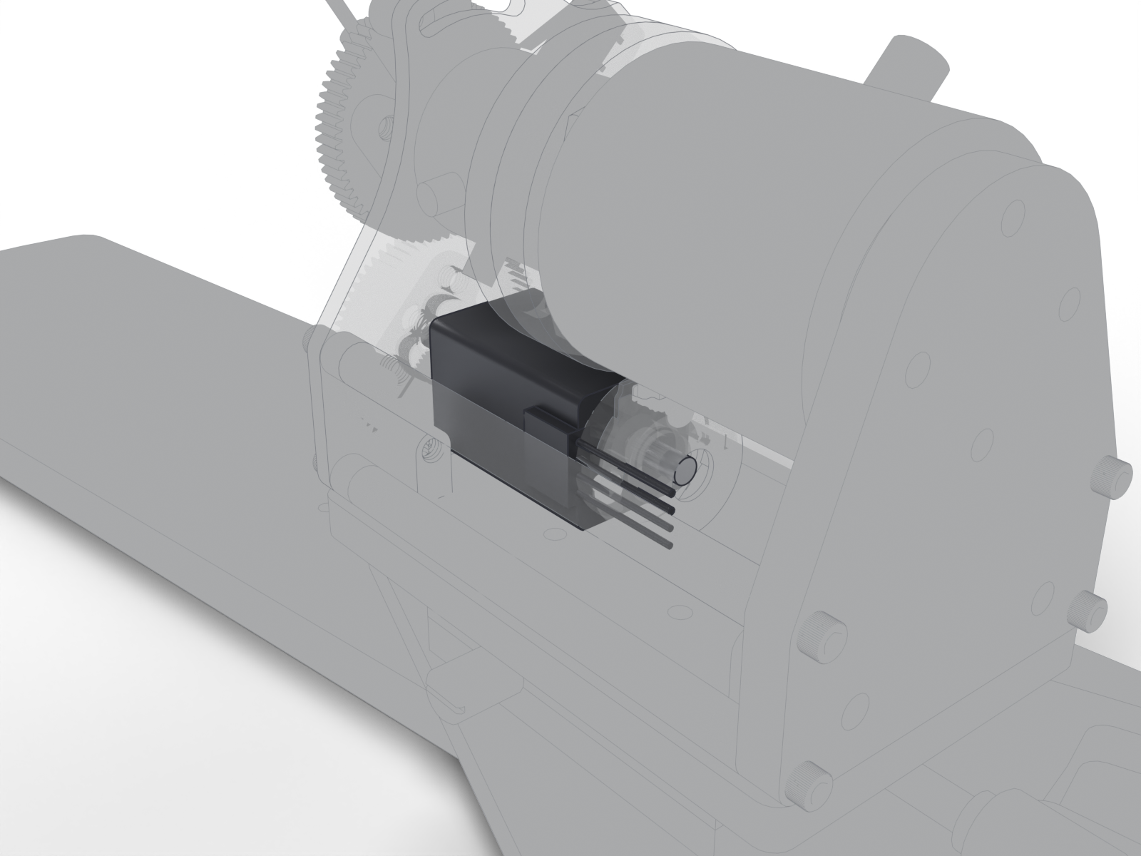 Stepper motor, the rest of the station ghosted